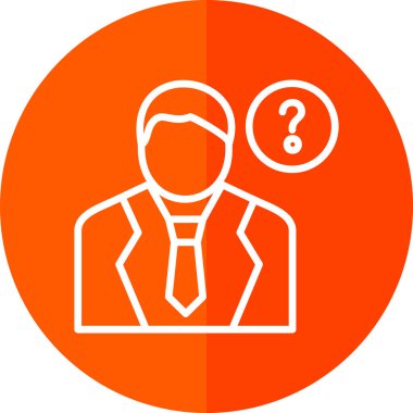 İş insanları simgesinin vektör illüstrasyonu