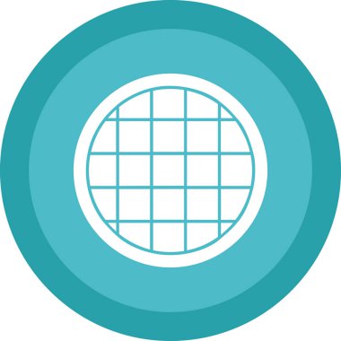 waffle düz vektör simgesi 