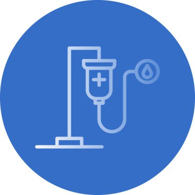 Modern b 'nin vektör illüstrasyonunda kan ikonu eksikliği