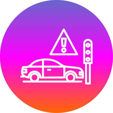 araba simgesi vektör illüstrasyonu