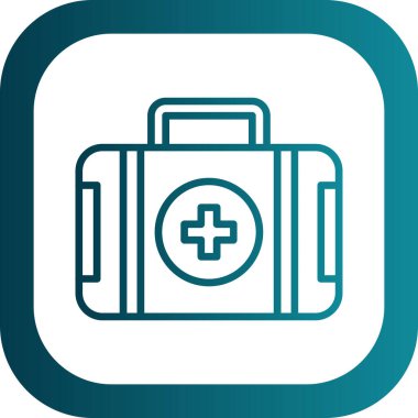 ilk yardım kiti vektör simgesi 