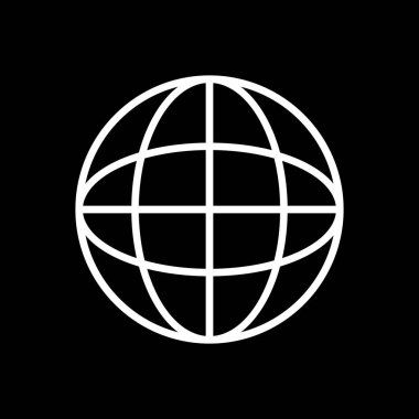 Küresel simge vektör illüstrasyonu