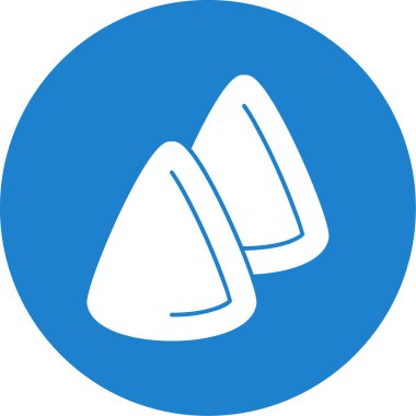 Cuberdon şeker ikonu, Belçika geleneksel tatlısı, vektör illüstrasyonu