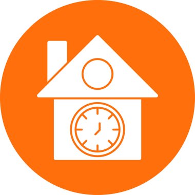 vector illustration of Cuckoo clock icon 