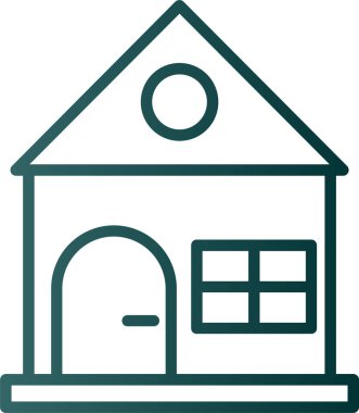 Ev vektör tasarımı. Ev düz simgesi 