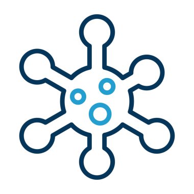 kar Tanesi simgesi vektör çizimi