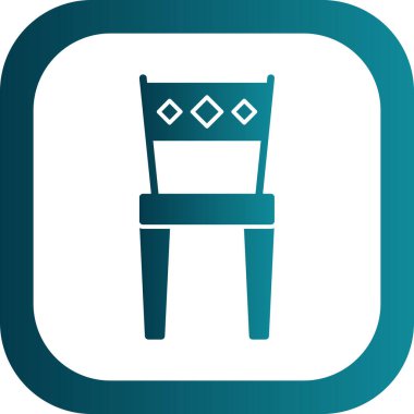 Benzersiz koltuk vektörü simgesi