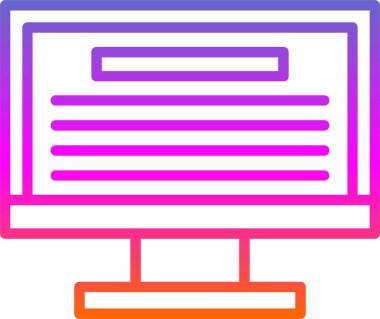 Web simgesini basit illüstrasyonla izle 