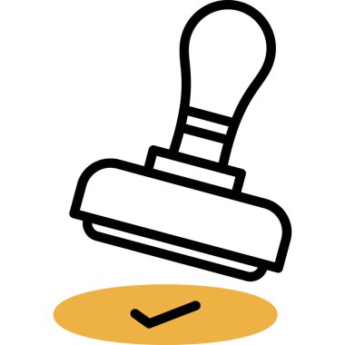 Damga web simge vektör çizim