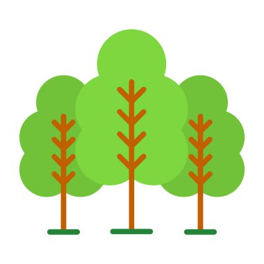 forest icon, vector illustration simple design