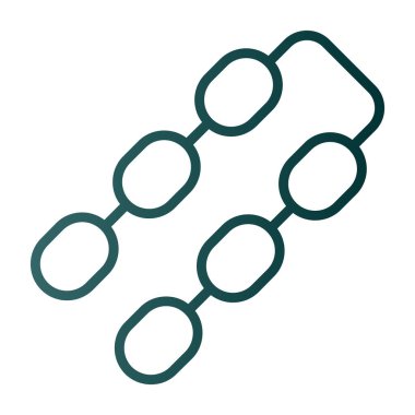 Zincir simgesi, vektör illüstrasyonu