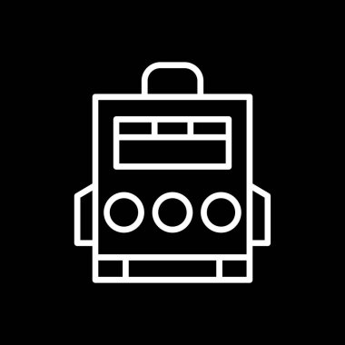 sırt çantası simgesi, grafik tasarımı, vektör illüstrasyonu 