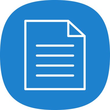 Belge. Web simgesi basit illüstrasyon 