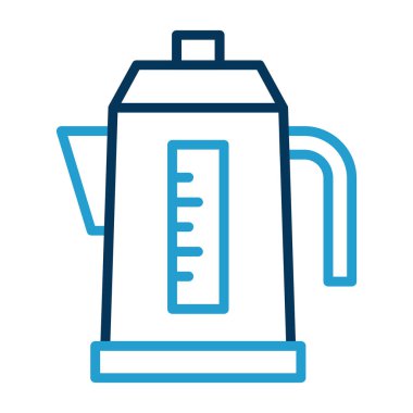 Çaydanlık. Web simgesi basit tasarım