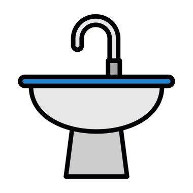 banyo kase rengi taslak vektörü