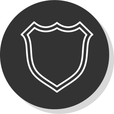 kalkan simgesi, vektör illüstrasyonu basit tasarım