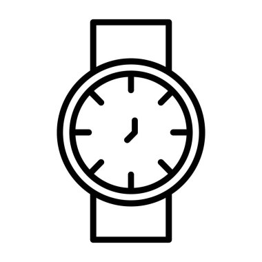 Kol saati simgesi basit tasarım 