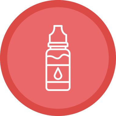 Bir şişe suyun vektör çizimi