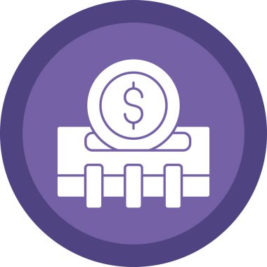 Dolar vektör simgesi modern basit vektör çizimi