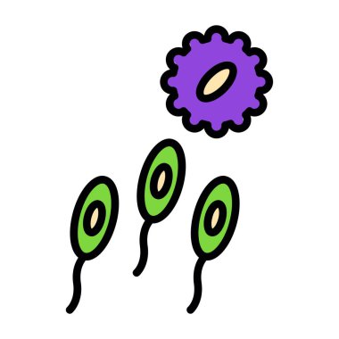 karikatür karalama virüs simgesi