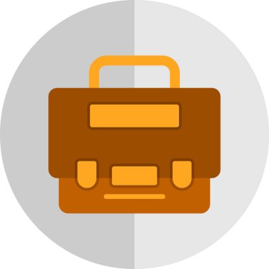 Bavul. Web simgesi basit illüstrasyon 