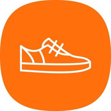 Ayakkabı. Web simgesi basit illüstrasyon 