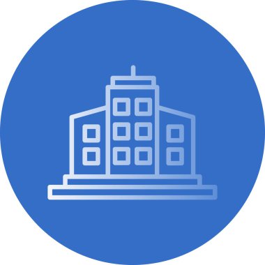 bina simgesi, basit vektör illüstrasyonu