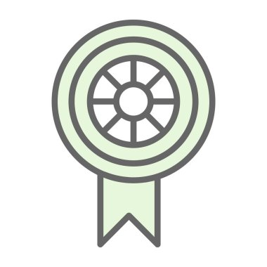 Rozetin vektör rengi simgesi