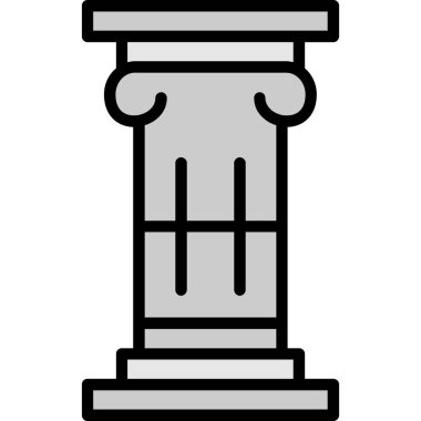 Sütun. Web simgesi basit illüstrasyon