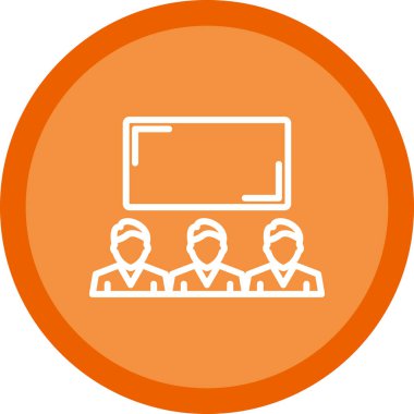 İş insanları simgesinin vektör illüstrasyonu