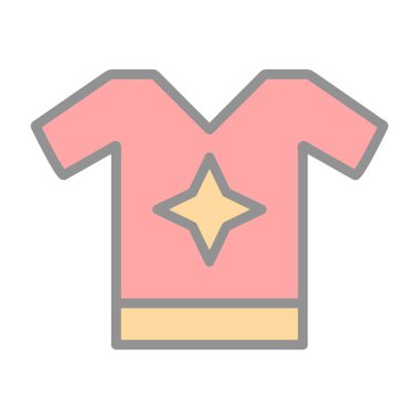 t-shirt simgesi, vektör illüstrasyonu basit tasarım