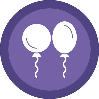 Balon simgesinin vektör illüstrasyonu 