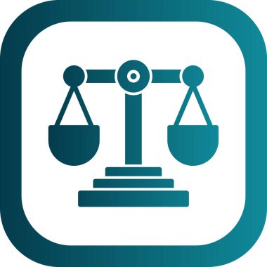 Adalet ölçekler kutsal kişilerin resmi, vektör çizim