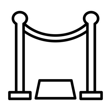 Bariyer simgesi, anahat stili