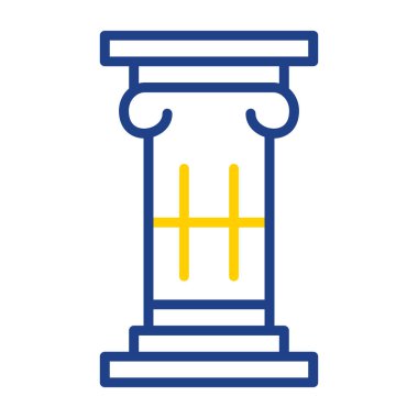 Sütun. Web simgesi basit illüstrasyon