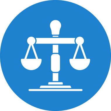 Denge Vektörü Kabartma Simgesi Tasarımı