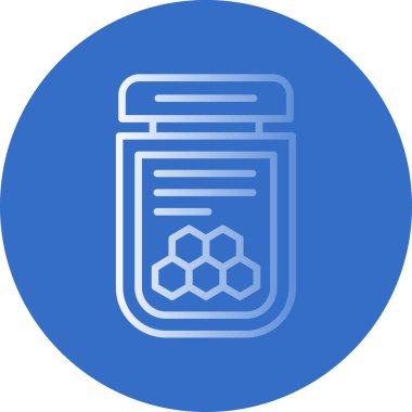 Basit Bal simgesi, vektör illüstrasyonu