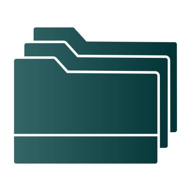 klasör web simgesi, vektör çizim