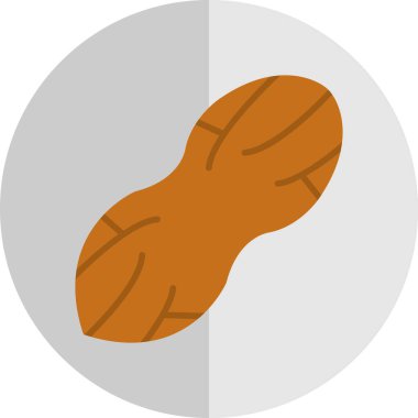 Peanut web simgesi, vektör illüstrasyonu