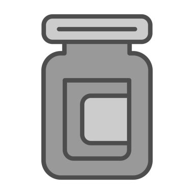 İlaç şişesi simgesi, izometrik biçim