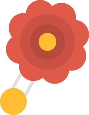 Çiçek Düz Vektör Simgesi