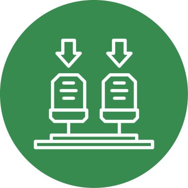 veri depolama. Web simgesi basit illüstrasyon