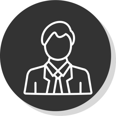 Adamım. Web simgesi basit illüstrasyon 