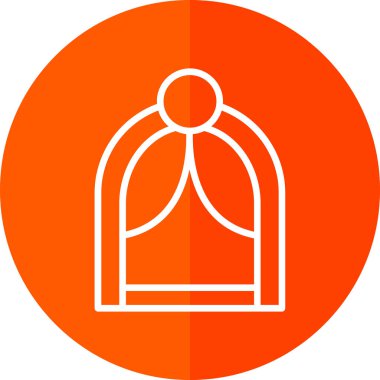 Benzersiz kadın elbise vektör simgesi