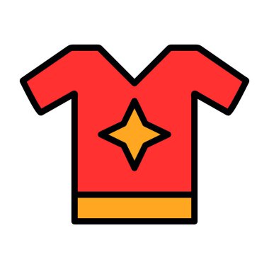 t-shirt simgesi, vektör illüstrasyonu basit tasarım