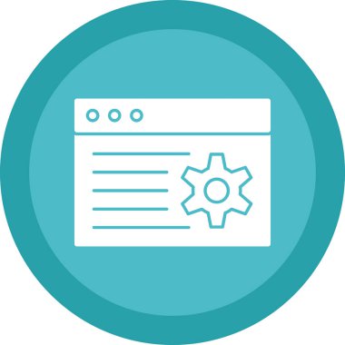 Düz dizaynda vektör simgesi çizimi