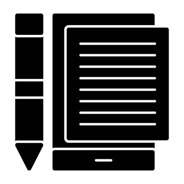 Kalem. Web simgesi basit tasarım