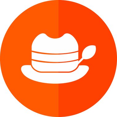 şapka web simgesi basit illüstrasyon