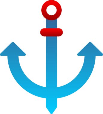 Çapa. Web simgesi basit illüstrasyon 