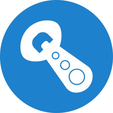 Şişe açıcı simgesinin vektör illüstrasyonu